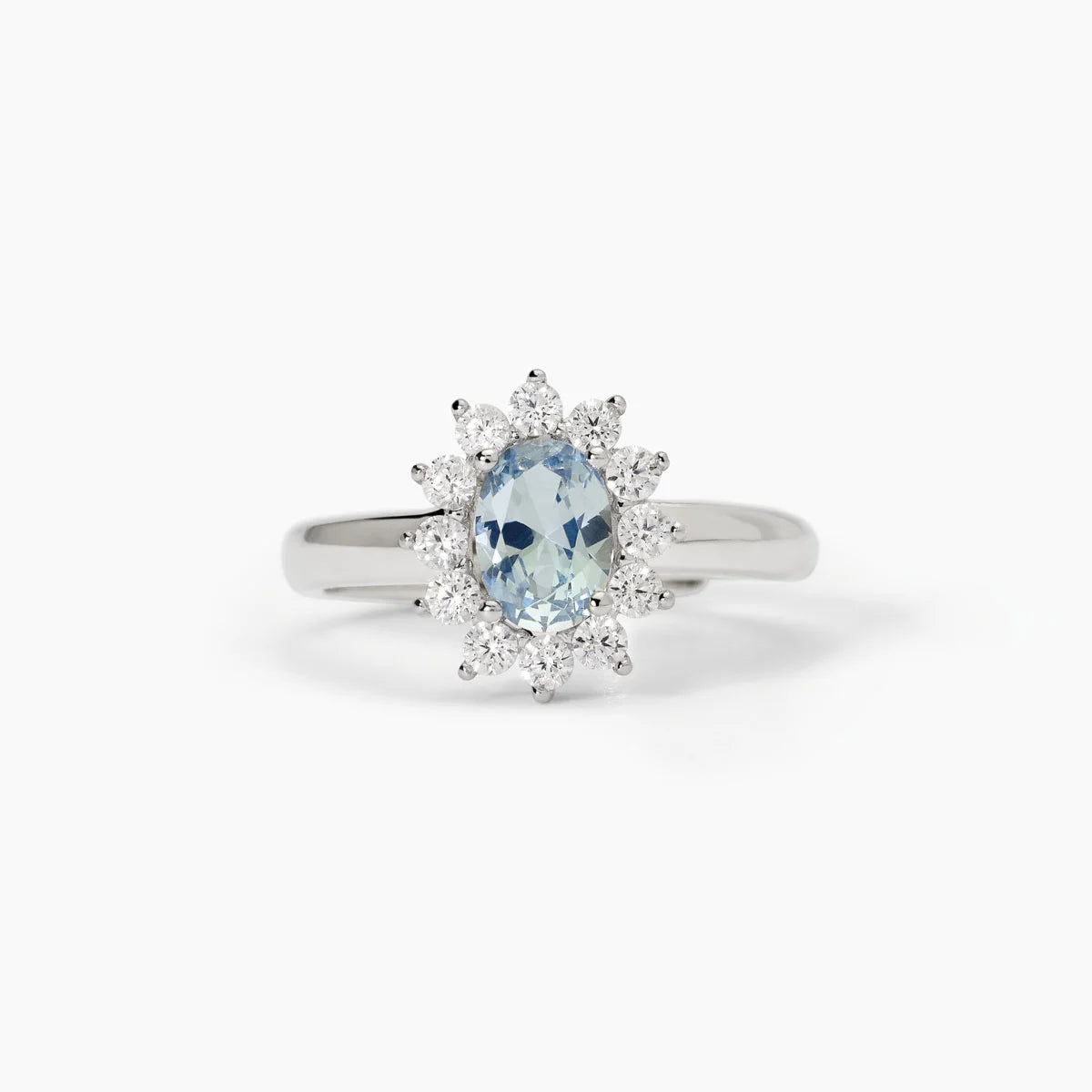 Anello In Argento Con Acquamarina Sintetica E Zirconi Mabina Donna "Cool Or Retrò?" 523358