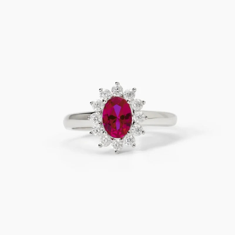 Anello In Argento Con Rubino Sintetico E Zirconi Mabina Donna "Cool Or Retrò?" 523361