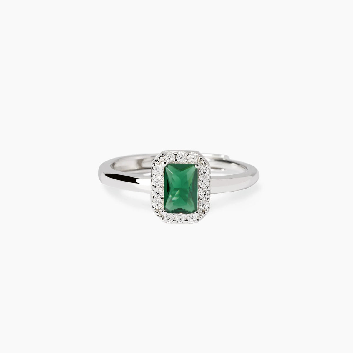 Anello In Argento Mabina Donna Con Smeraldo Sintetico "Cool Or Retrò?" 523451