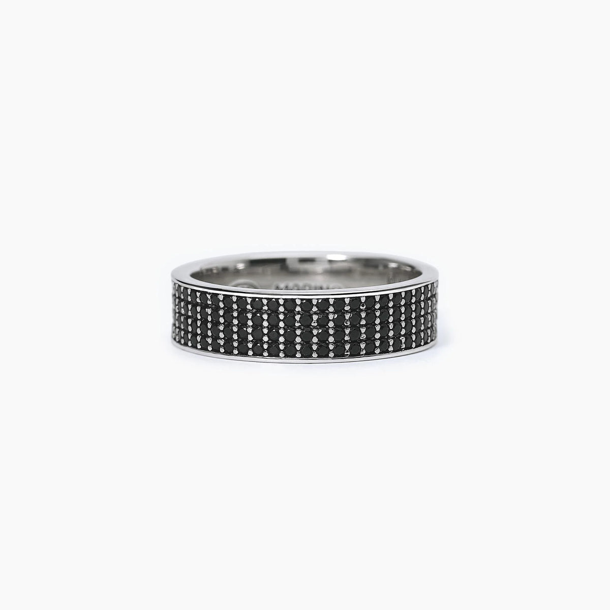 Anello In Argento Mabina Uomo "Black Code" 523334