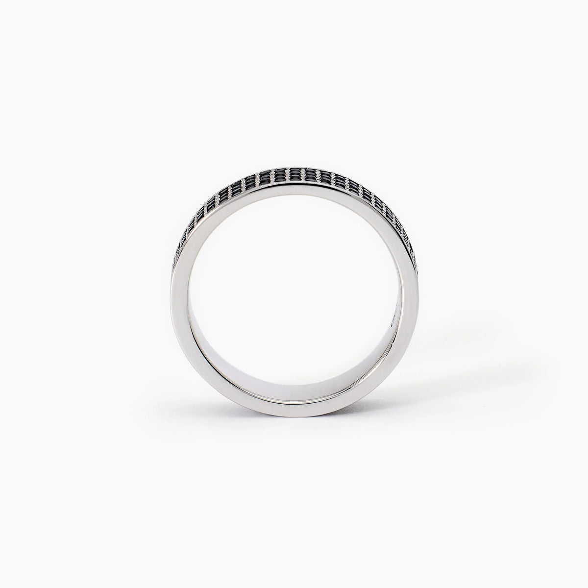 Anello In Argento Mabina Uomo "Black Code" 523334