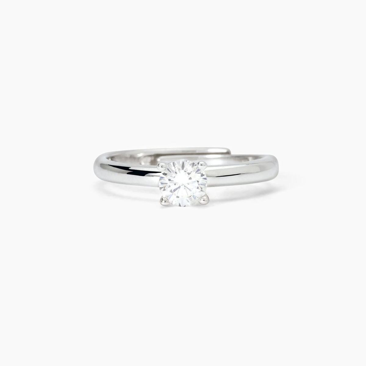 Anello Solitario In Argento E Zircone Bianco Mabina Donna "Solitairè" 523396