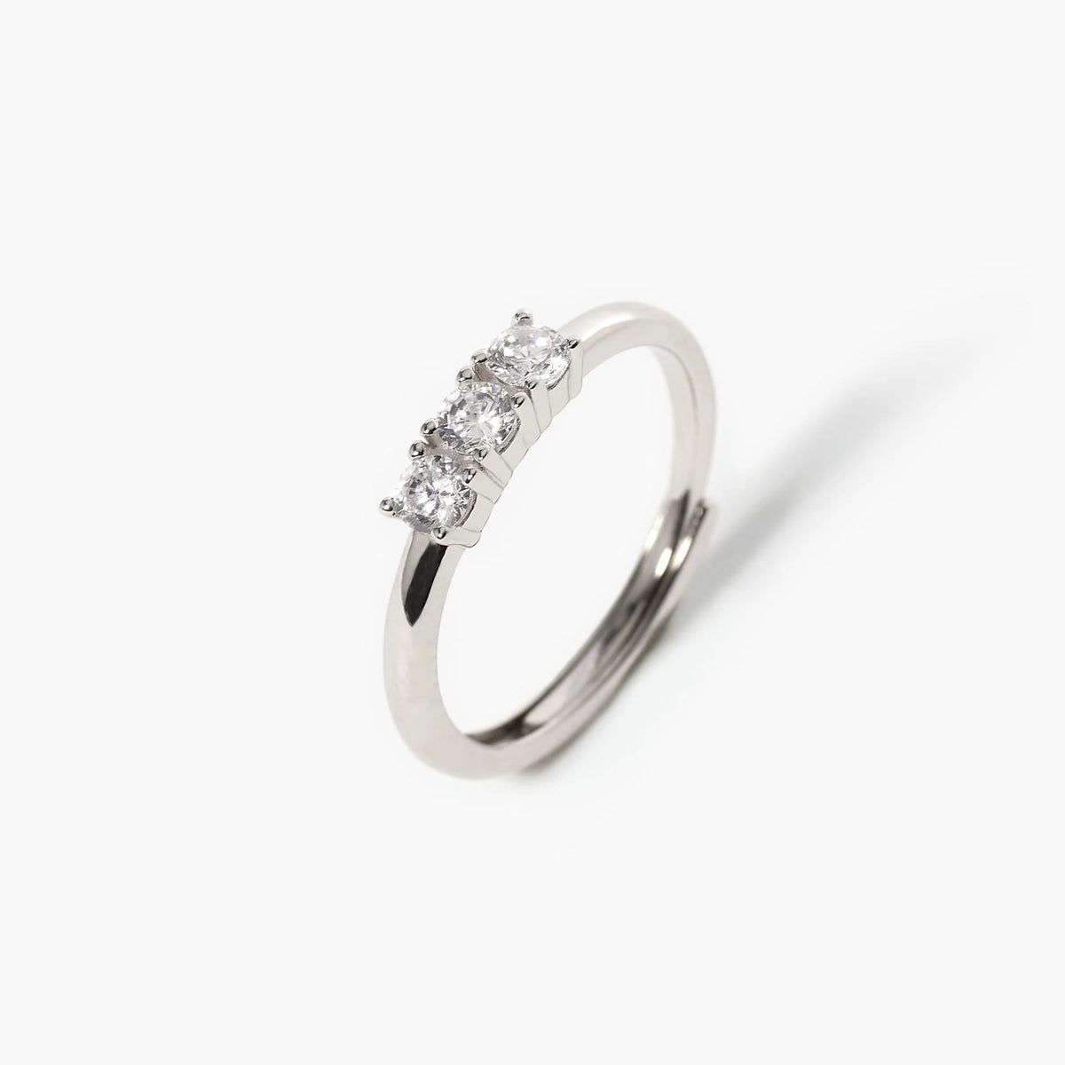 Anello Trilogy In Argento E Zirconi Mabina Donna "3-Chic" 523251