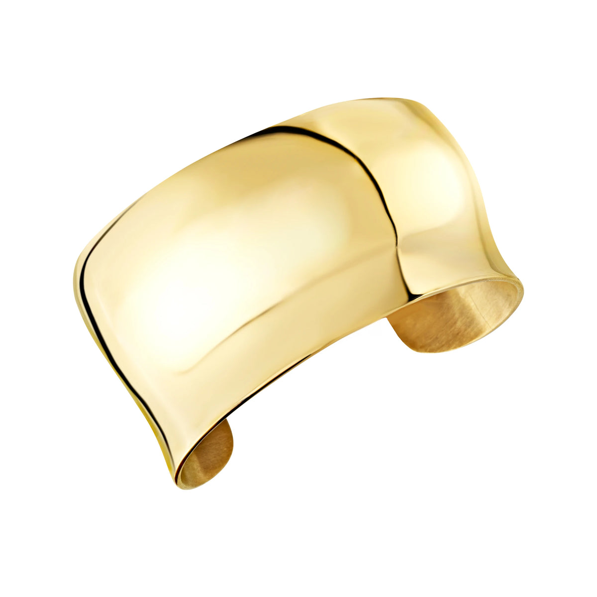 Bracciale Bangle In Acciaio Gold Spazzolato Lucido Breil Donna "Sculpture" TJ3886