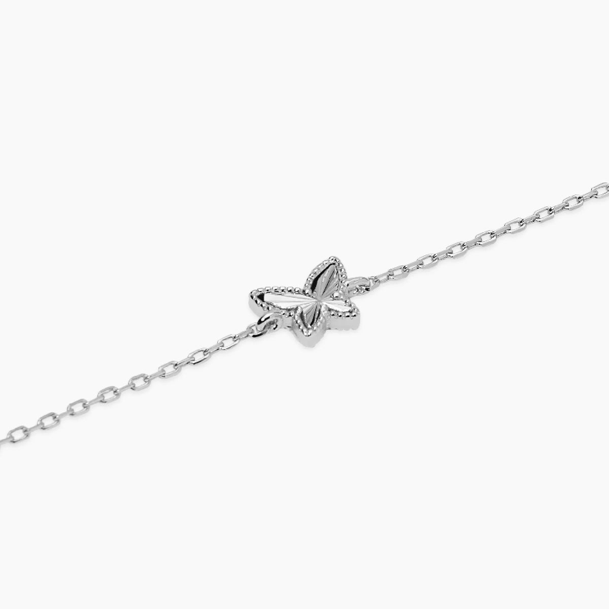 Bracciale Con Farfalla In Argento E Zirconi Bianchi Bambina Mabina Junior "Voilà" 534167