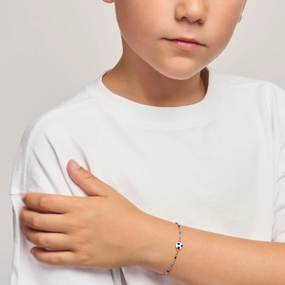 Bracciale Con Pallone In Argento Mabina Junior Bimbo "W Il Football" 533928
