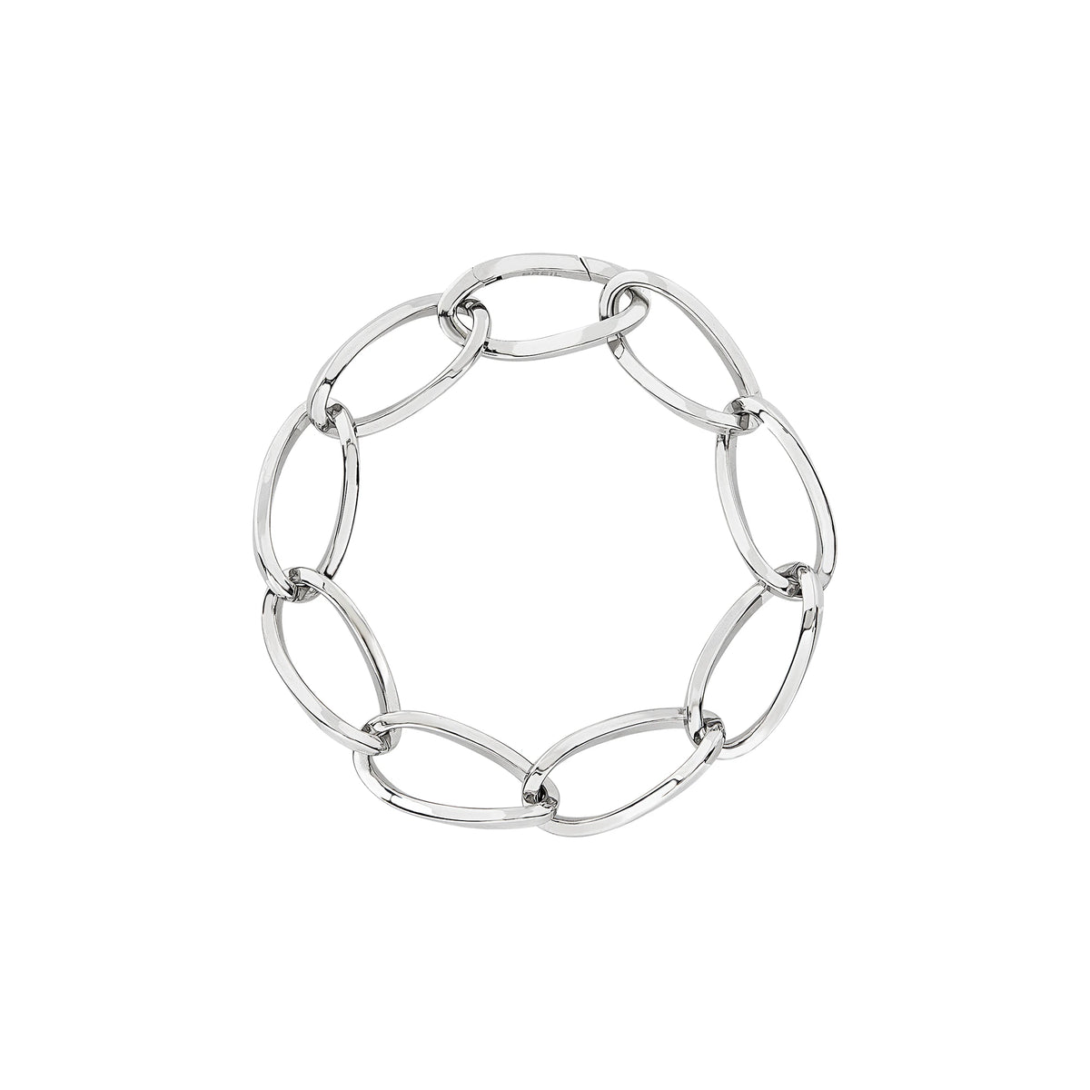 Bracciale In Acciaio A Catena A Maglie Ovali Breil Donna "Hoop" TJ3524