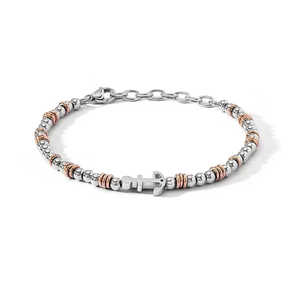 Bracciale In Acciaio Con Ancora Uomo Comete Gioielli "Navy" UBR 1268