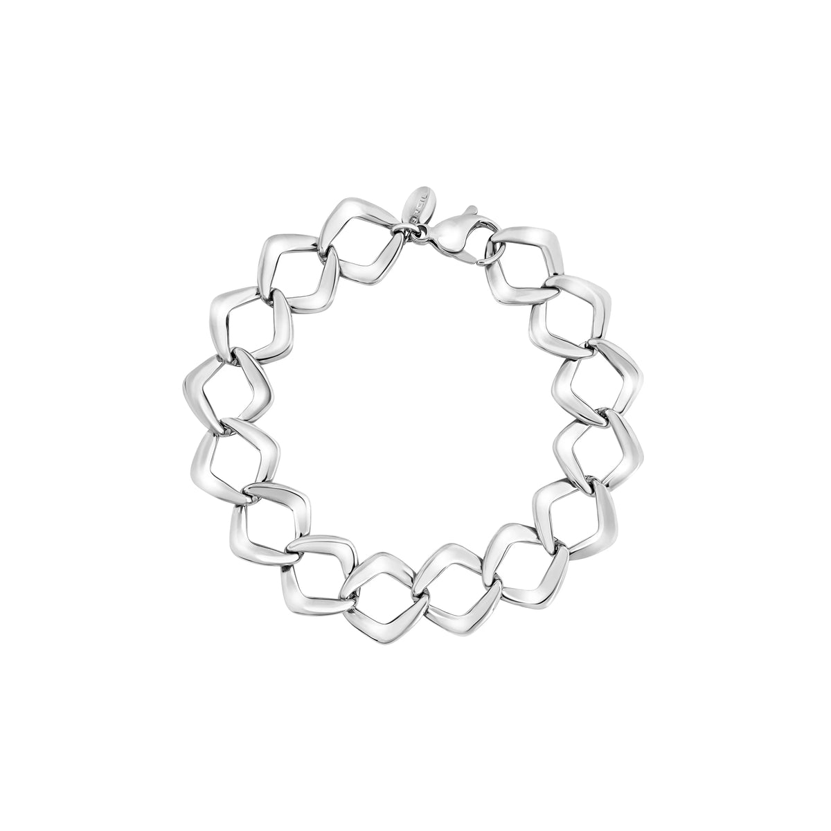 Bracciale In Acciaio Con Catena A Rombo Breil Donna "Elongè" TJ4102