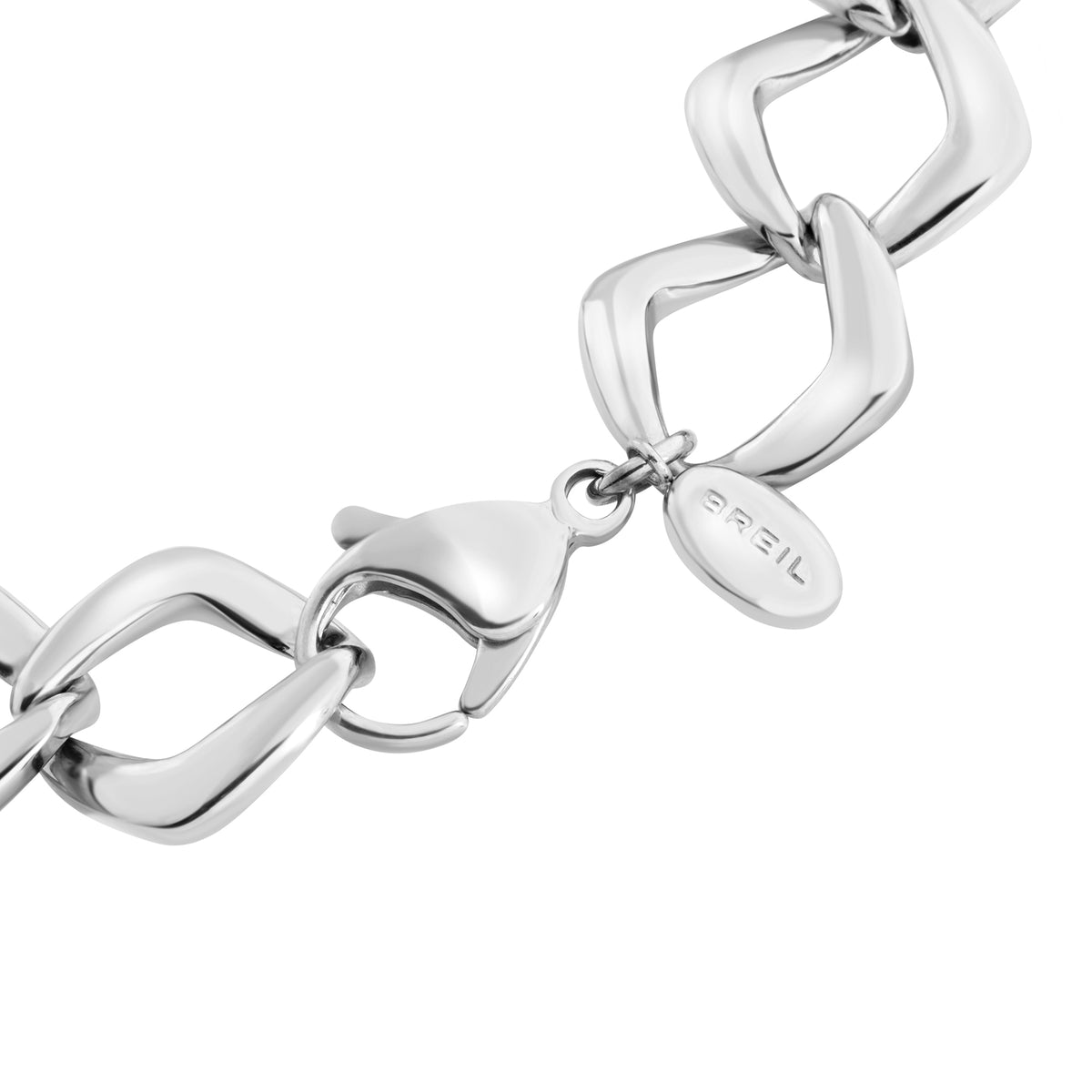 Bracciale In Acciaio Con Catena A Rombo Breil Donna "Elongè" TJ4102