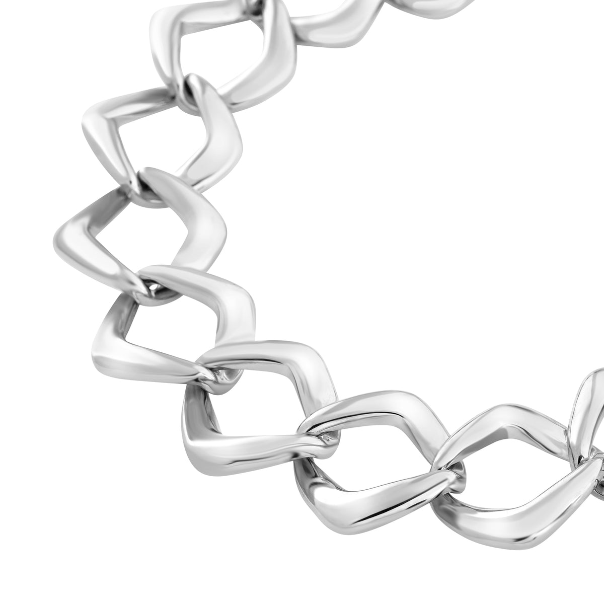 Bracciale In Acciaio Con Catena A Rombo Breil Donna "Elongè" TJ4102