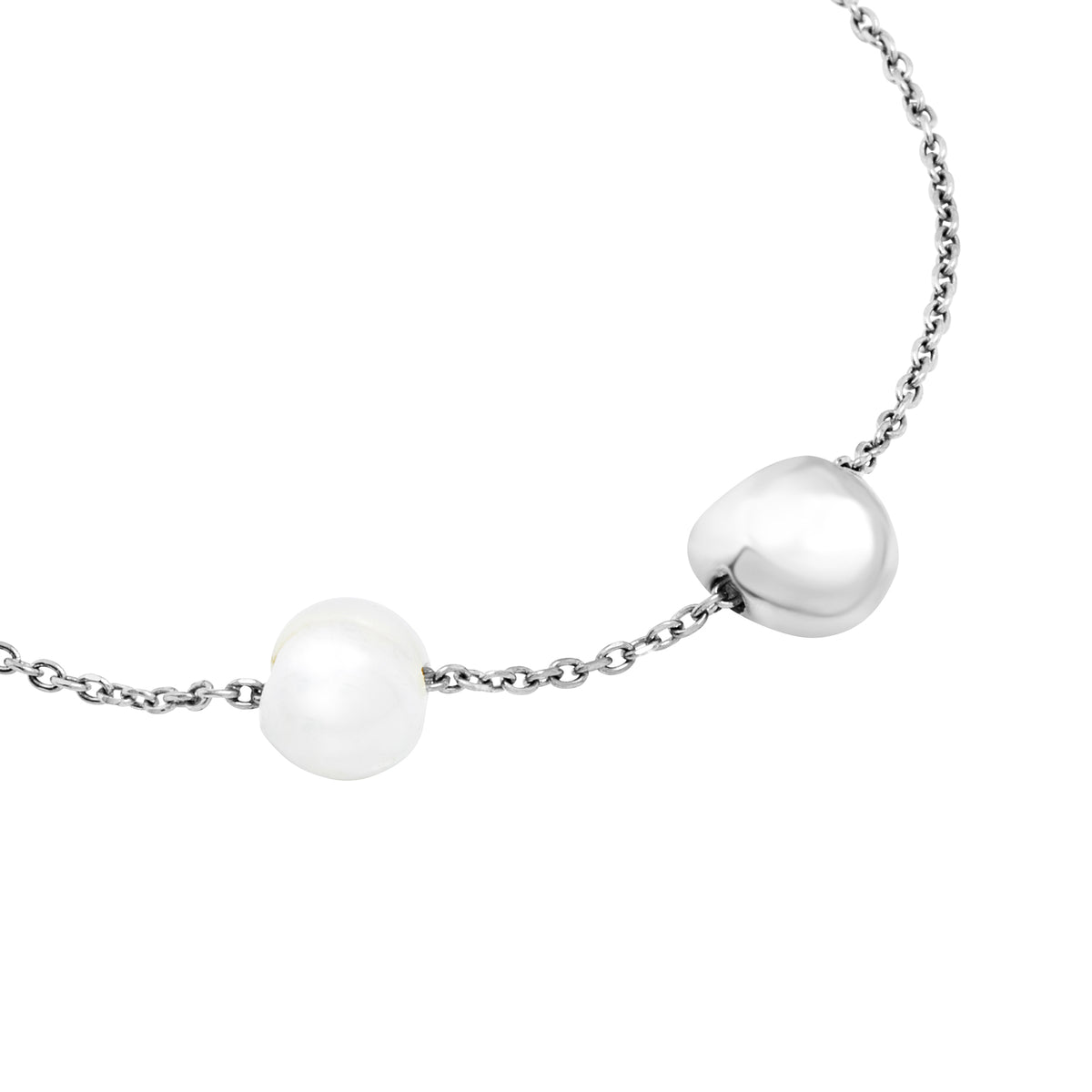 Bracciale In Acciaio E Perla Coltivata Breil Donna "B Rocks" TJ3783