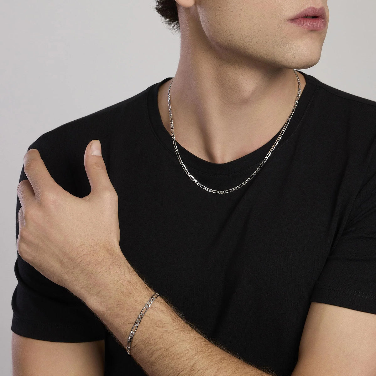 Bracciale In Argento A Catena Mabina Uomo "Millenium" 533831
