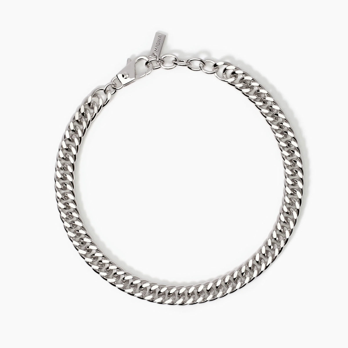 Bracciale In Argento Con Catena Groumetta Mabina Uomo "Denim" 534006