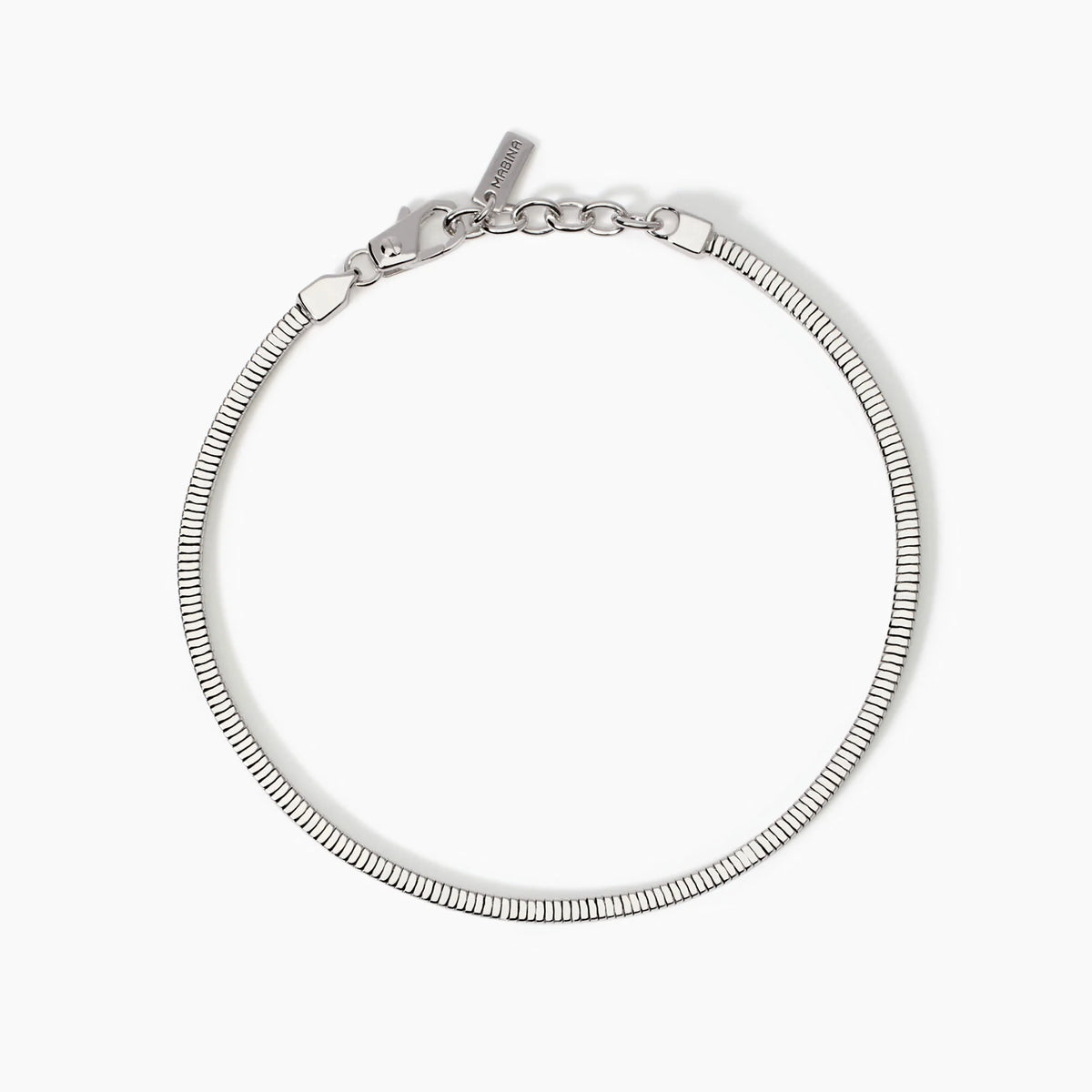 Bracciale In Argento Con Catena Snake Mabina Uomo "Daily"  534007