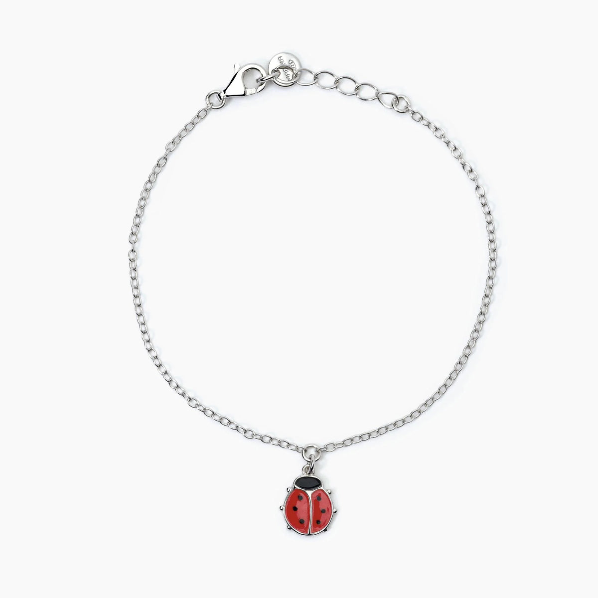 Bracciale In Argento Con Coccinella Mabina Junior Bambina "Fortunella" 533777