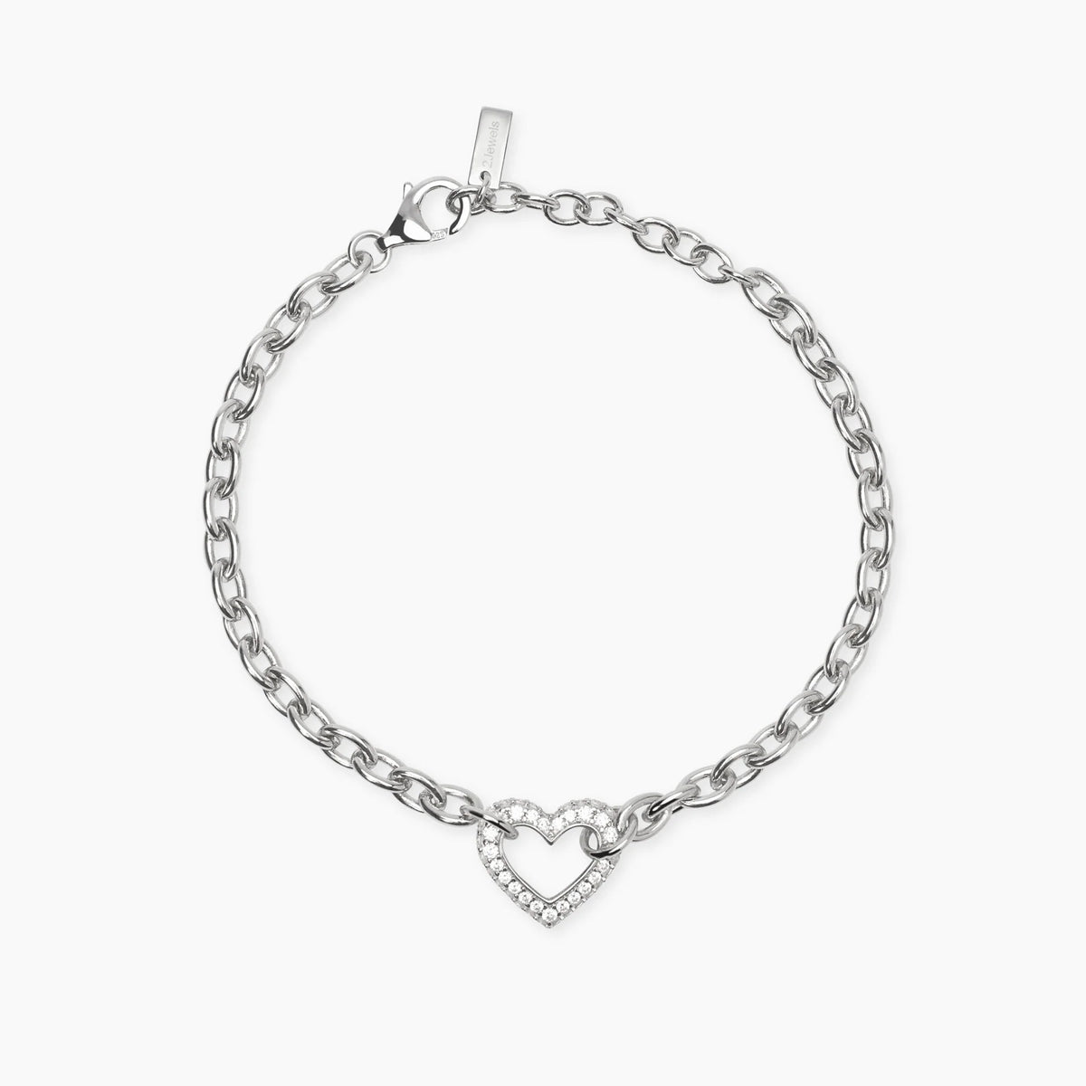 Bracciale In Argento Con Cuore Mabina Donna "Bubble Heart" 534102