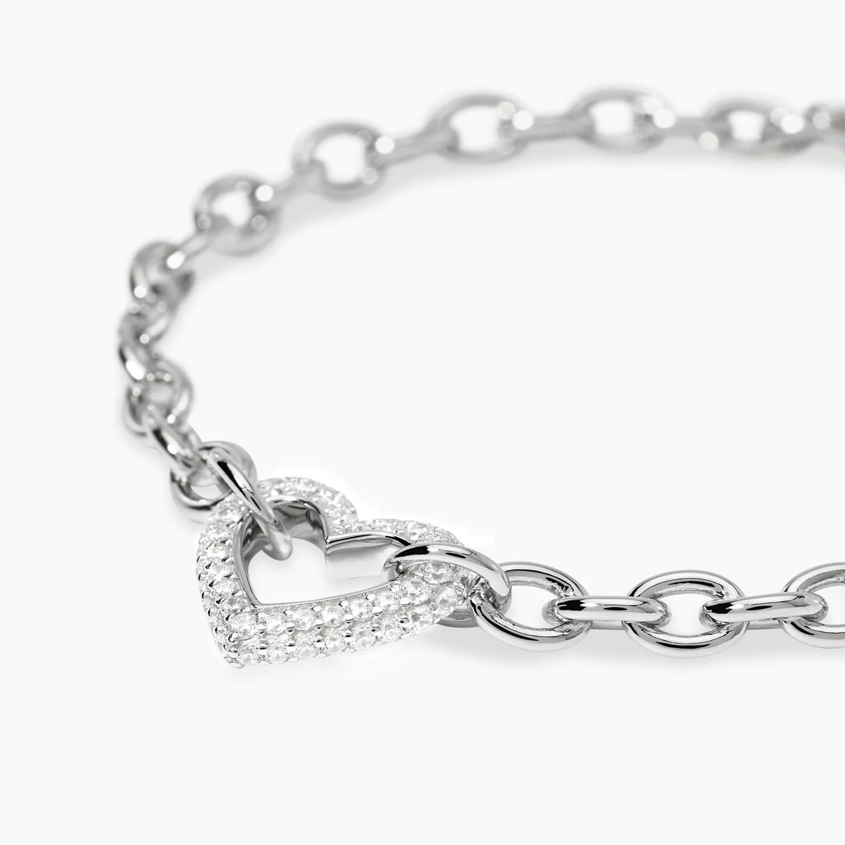 Bracciale In Argento Con Cuore Mabina Donna "Bubble Heart" 534102