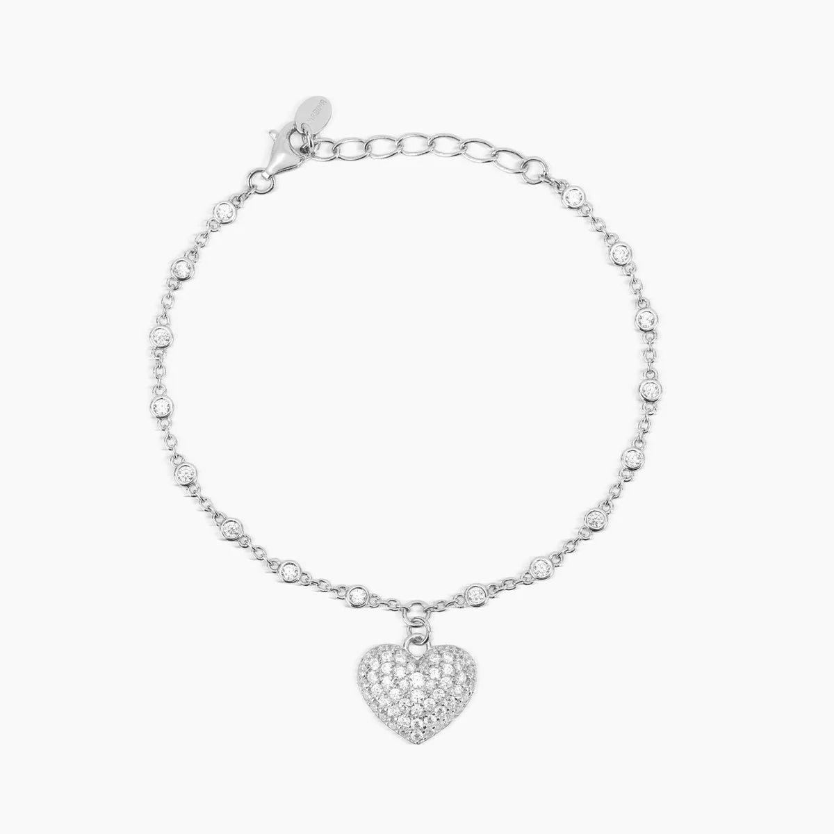 Bracciale In Argento Con Cuore Mabina "Gesto D'Amore" 533467
