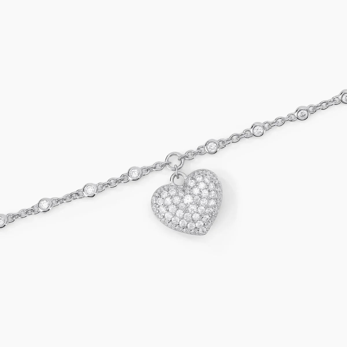 Bracciale In Argento Con Cuore Mabina "Gesto D'Amore" 533467