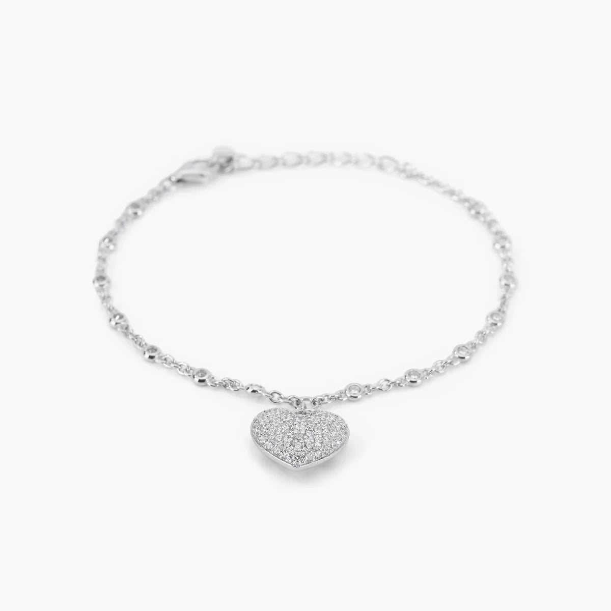 Bracciale In Argento Con Cuore Mabina "Gesto D'Amore" 533467