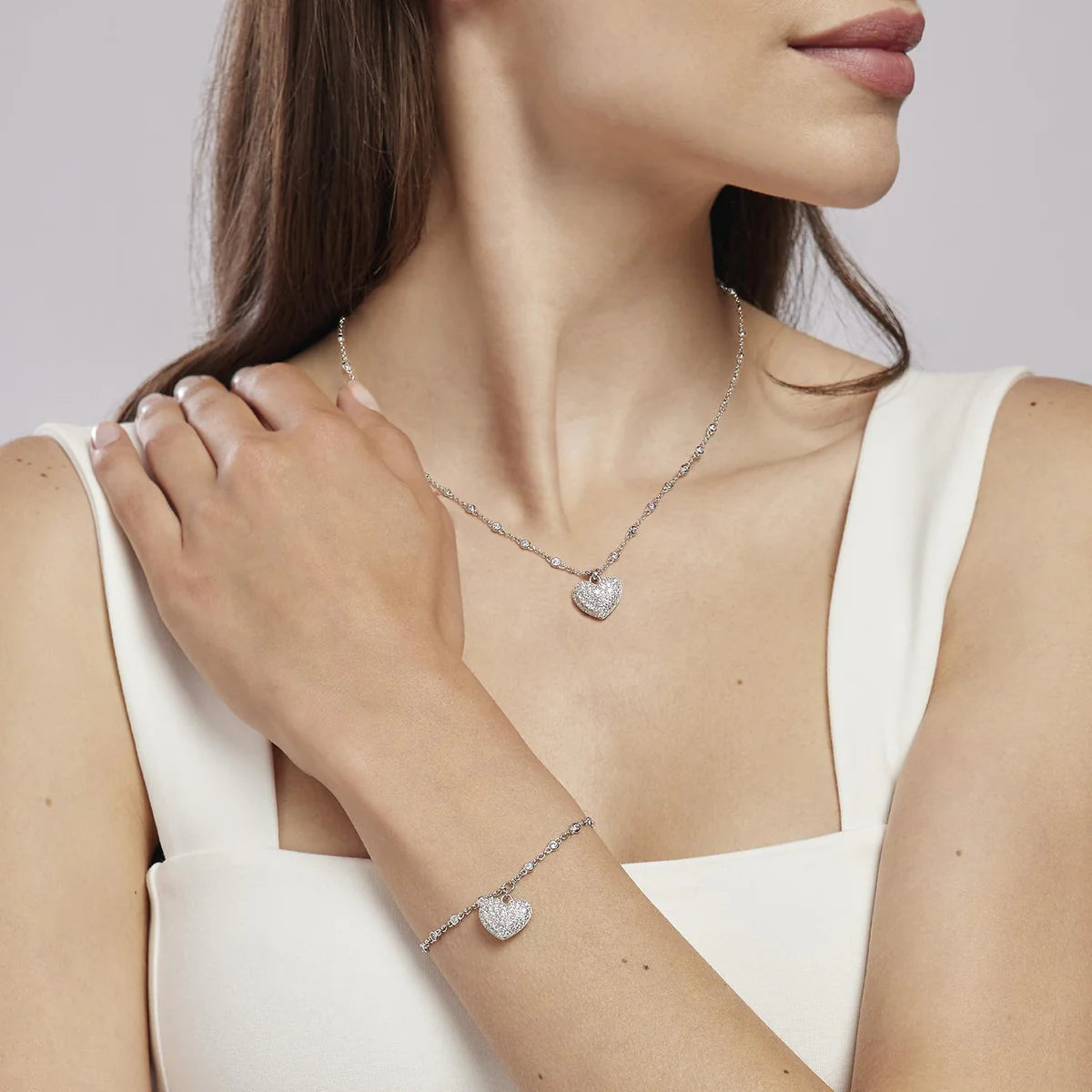 Bracciale In Argento Con Cuore Mabina "Gesto D'Amore" 533467