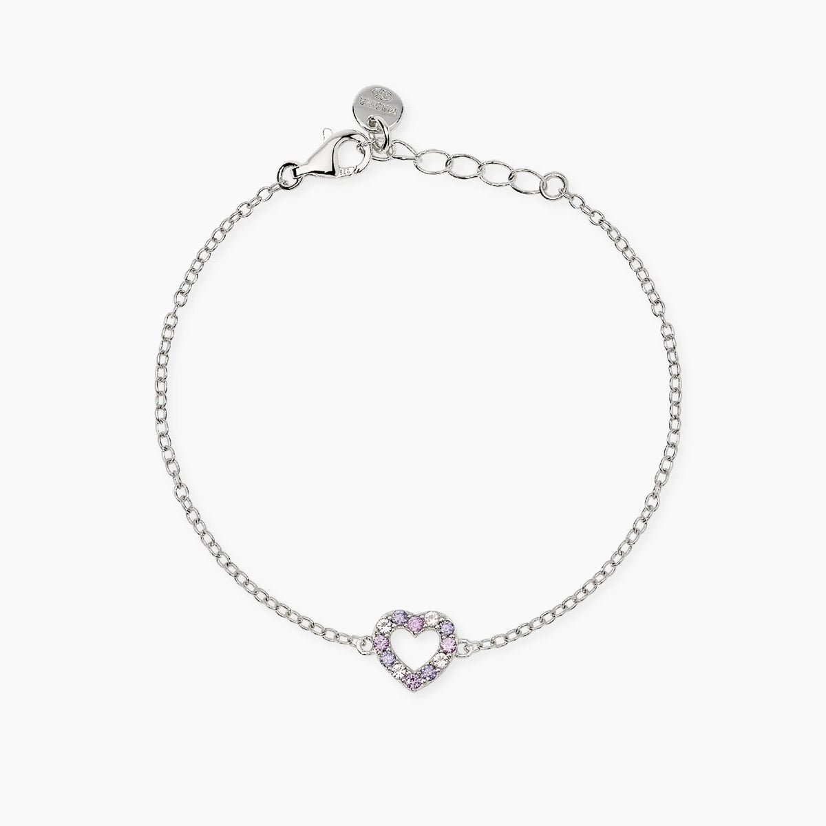 Bracciale In Argento Con Cuore Mabina Junior Bambina "Amore Grande" 534124