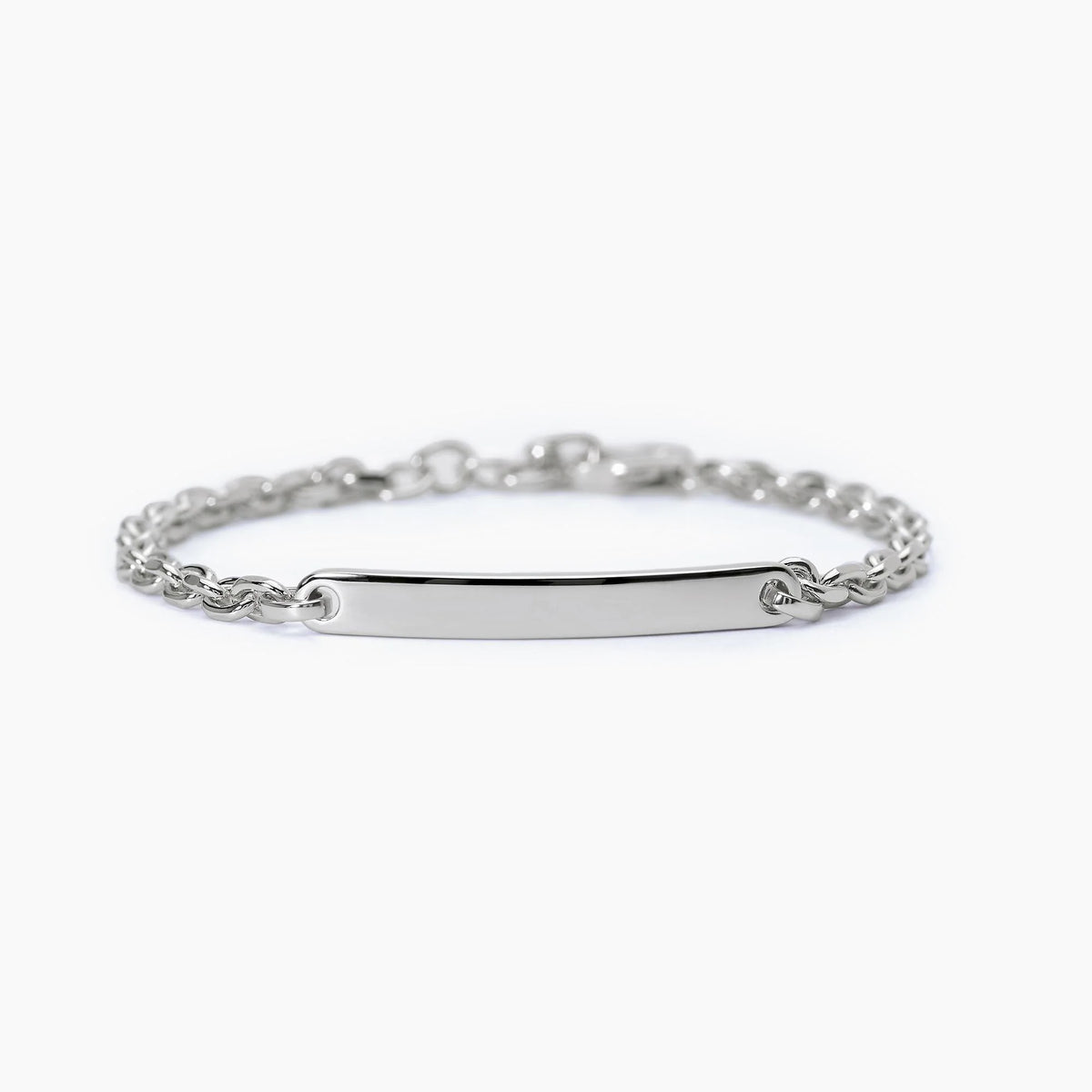 Bracciale In Argento Con Piastra Mabina Uomo "First" 533707