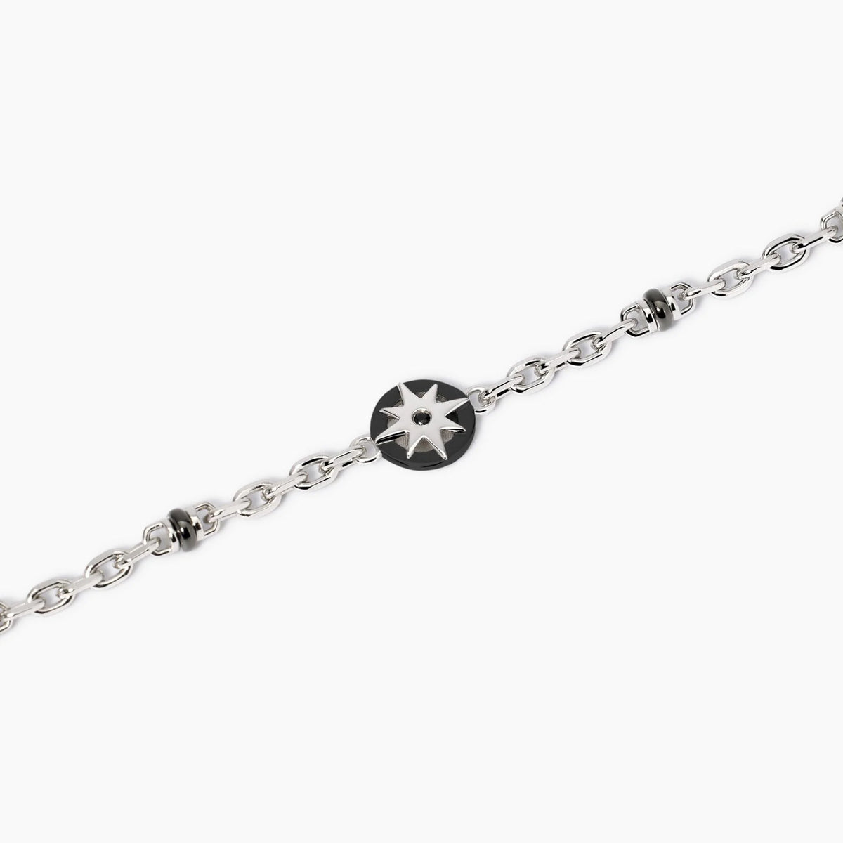 Bracciale In Argento Con Rosa Dei Venti Mabina Uomo "Bali" 533990