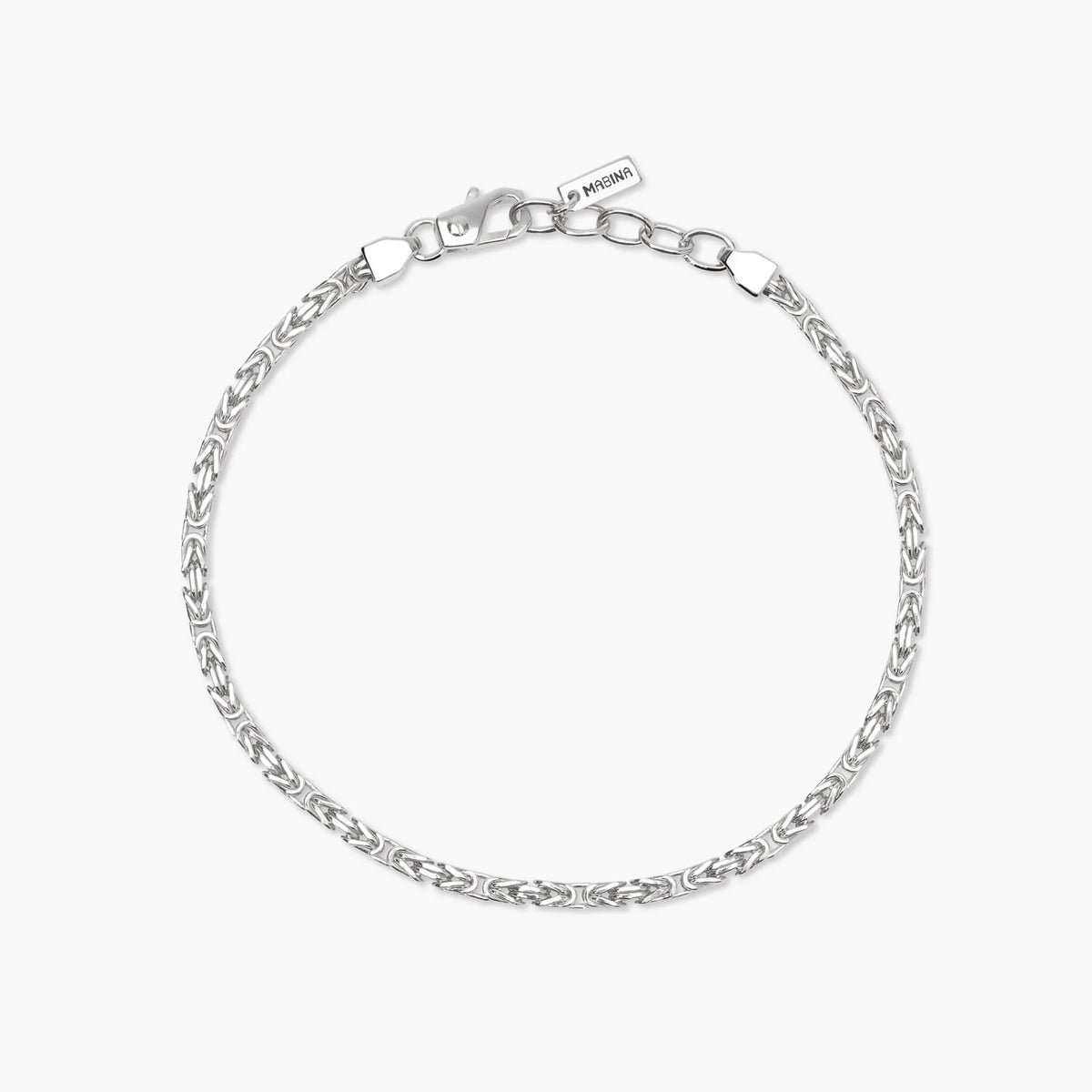 Bracciale In Argento Mabina Uomo "Bizantina" 534093