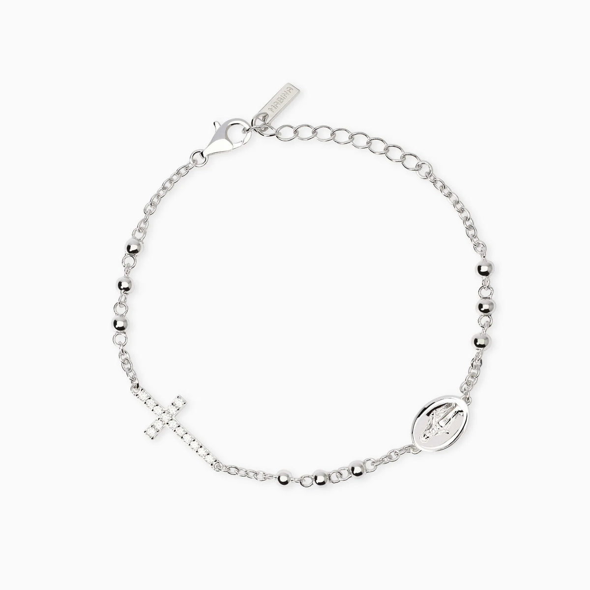Bracciale Rosario In Argento Mabina "534056"