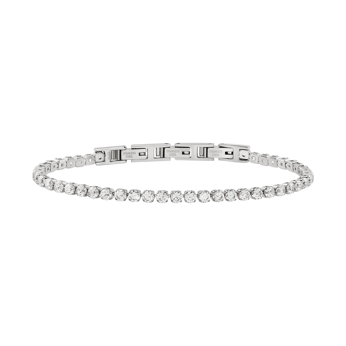 Bracciale Tennis In Acciaio Breil Uomo Donna "Tennis" TJ3593