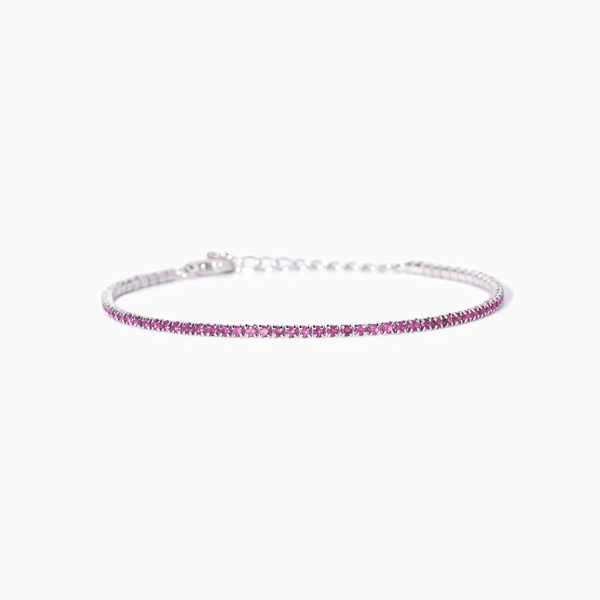 Bracciale Tennnis In Argento Con Tormaline Sintetiche Mabina Donna "Mini Tennis" 533961
