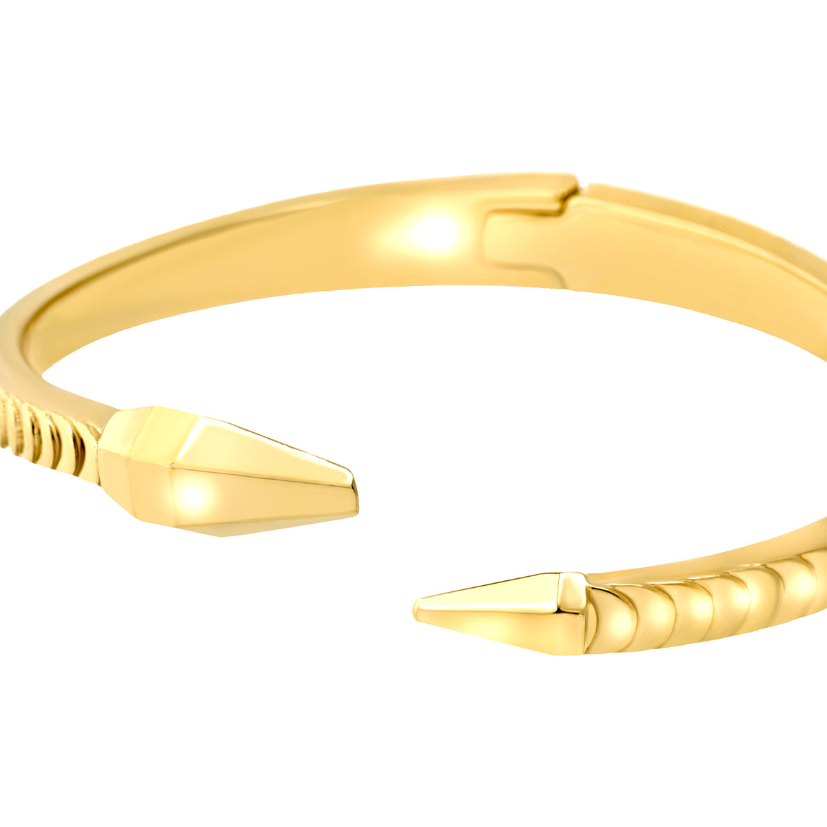 Bracciale Bangle A Forma Di Serpente In Acciaio Con Finitura PVD Oro 14K Breil Donna "Hypnotic" TJ4207