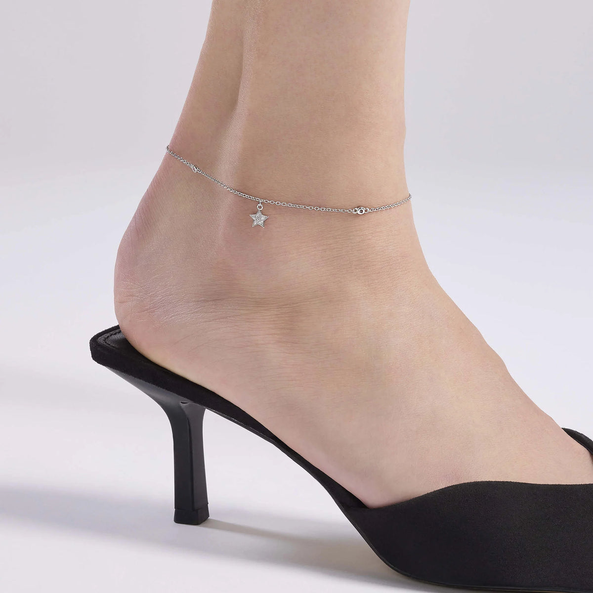 Cavigliera In Argento Con ciodolo Stella Mabina "Long Beach" 534020