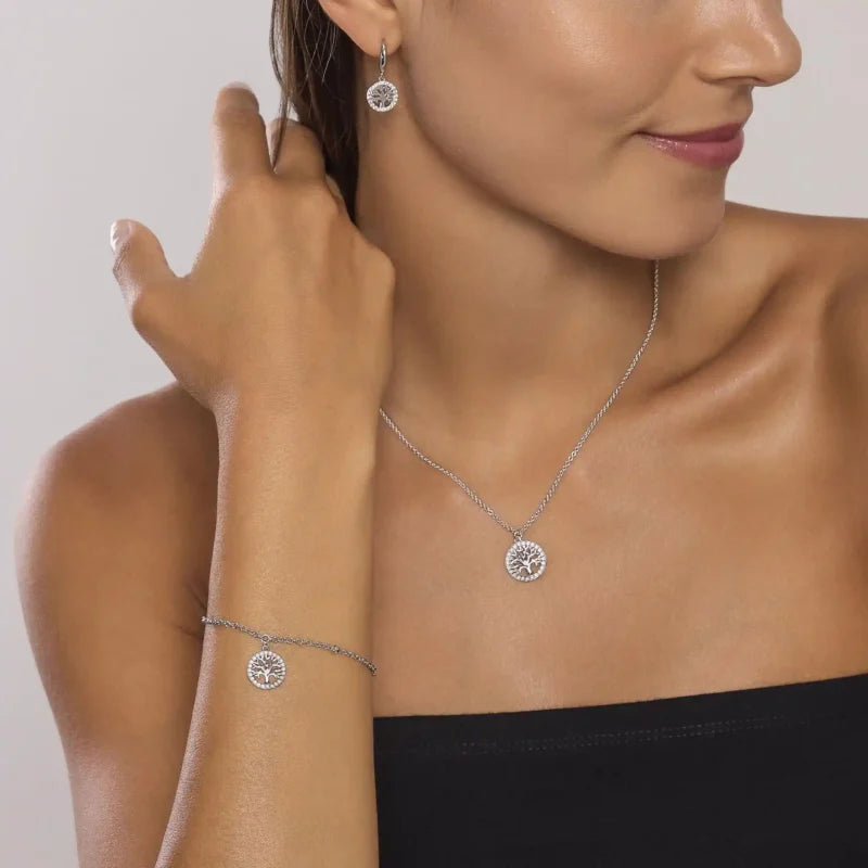 Collana Con Albero Della Vita In Argento E Zirconi Mabina Donna "Albero Della Vita" 553731