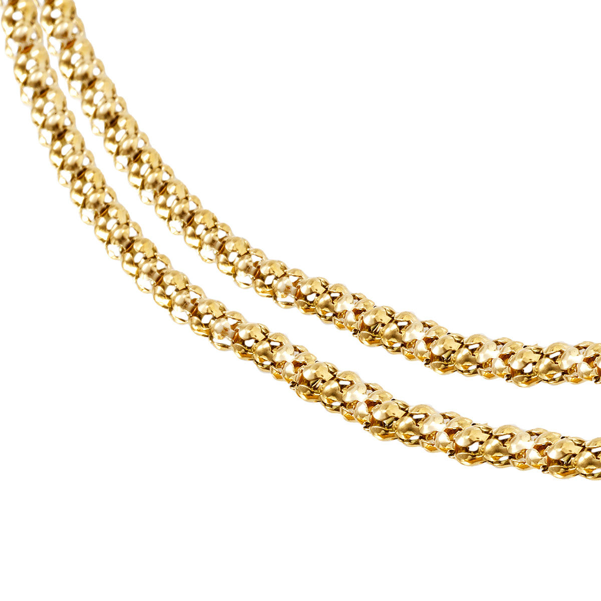 Collana In Acciaio A Sciarpa Con Finitura Ip Oro Breil Donna "Globe" TJ4065