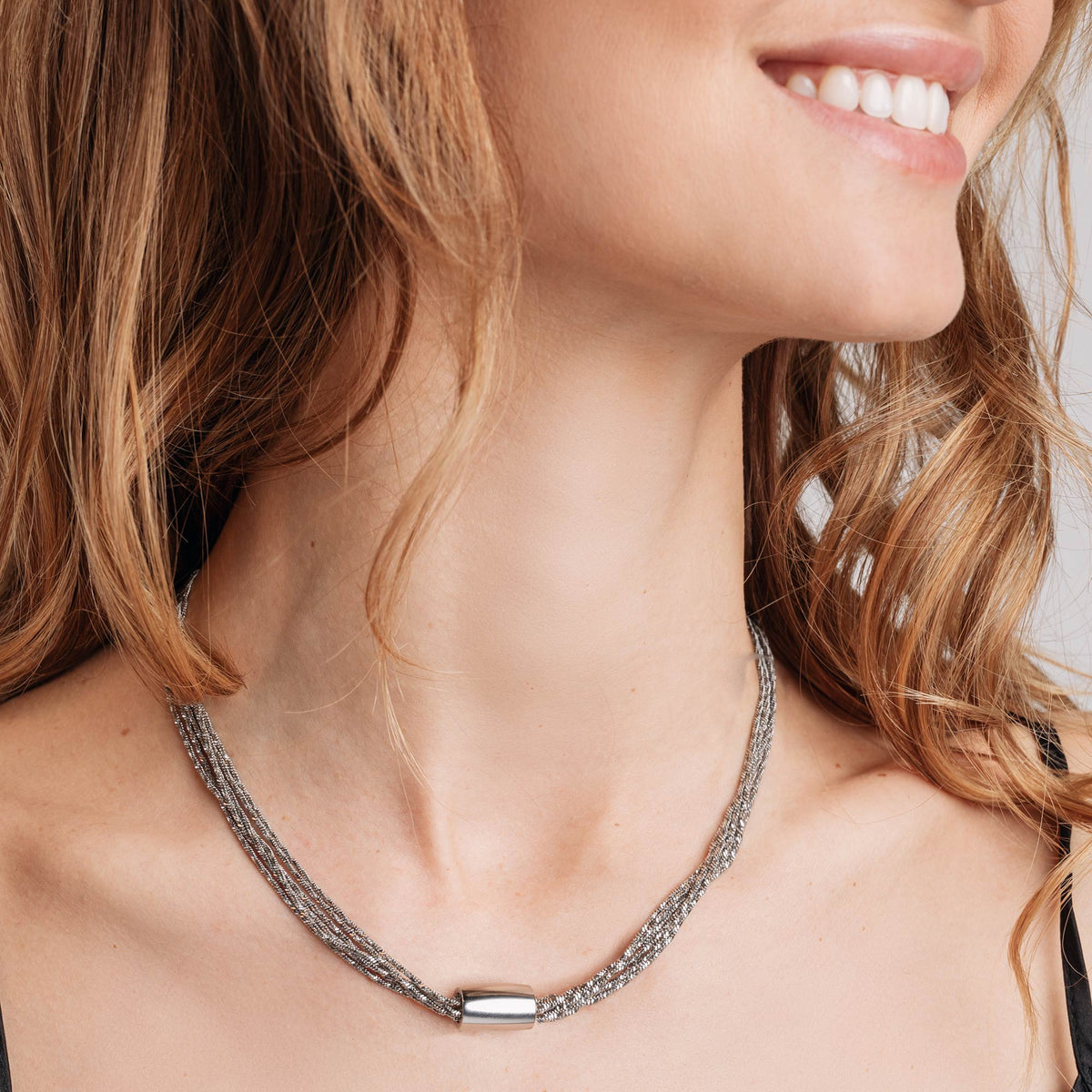 Collana In Acciaio Breil Donna "Magnetica System" TJ2981