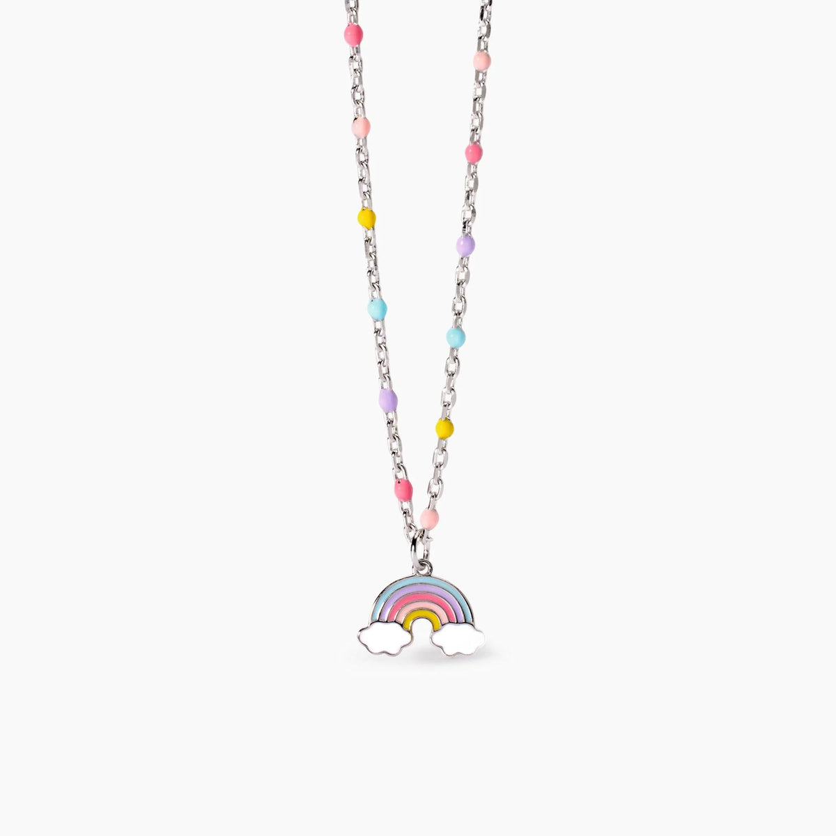 Collana In Argento Con Arcobaleno Mabina Junior Bambina "Rainbow" 553727