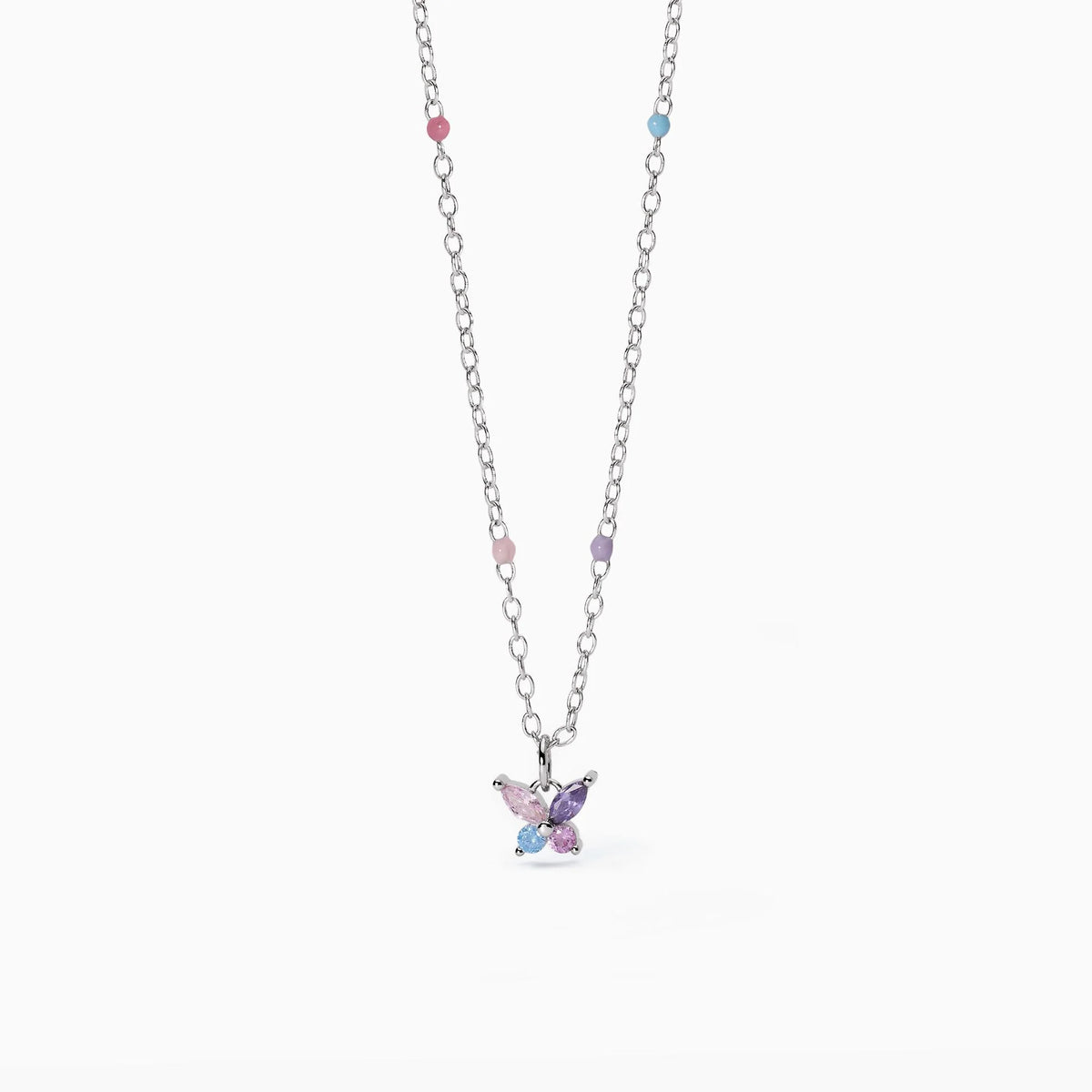 Collana In Argento Con Farfalla Mabina Junior Bambina "Secret Garden" 553692