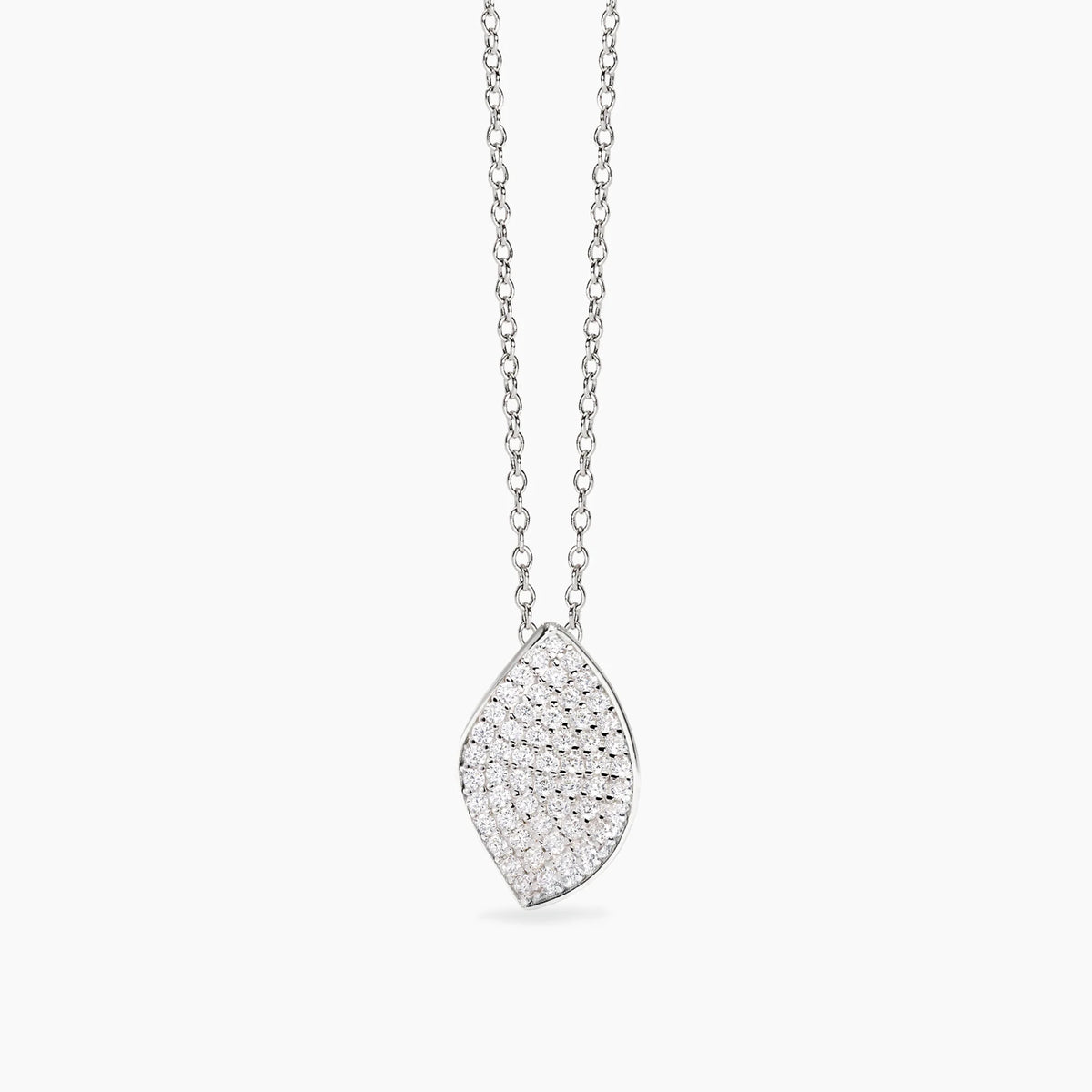 Collana In Argento Con Foglia Mabina Donna "Come Te" 553829