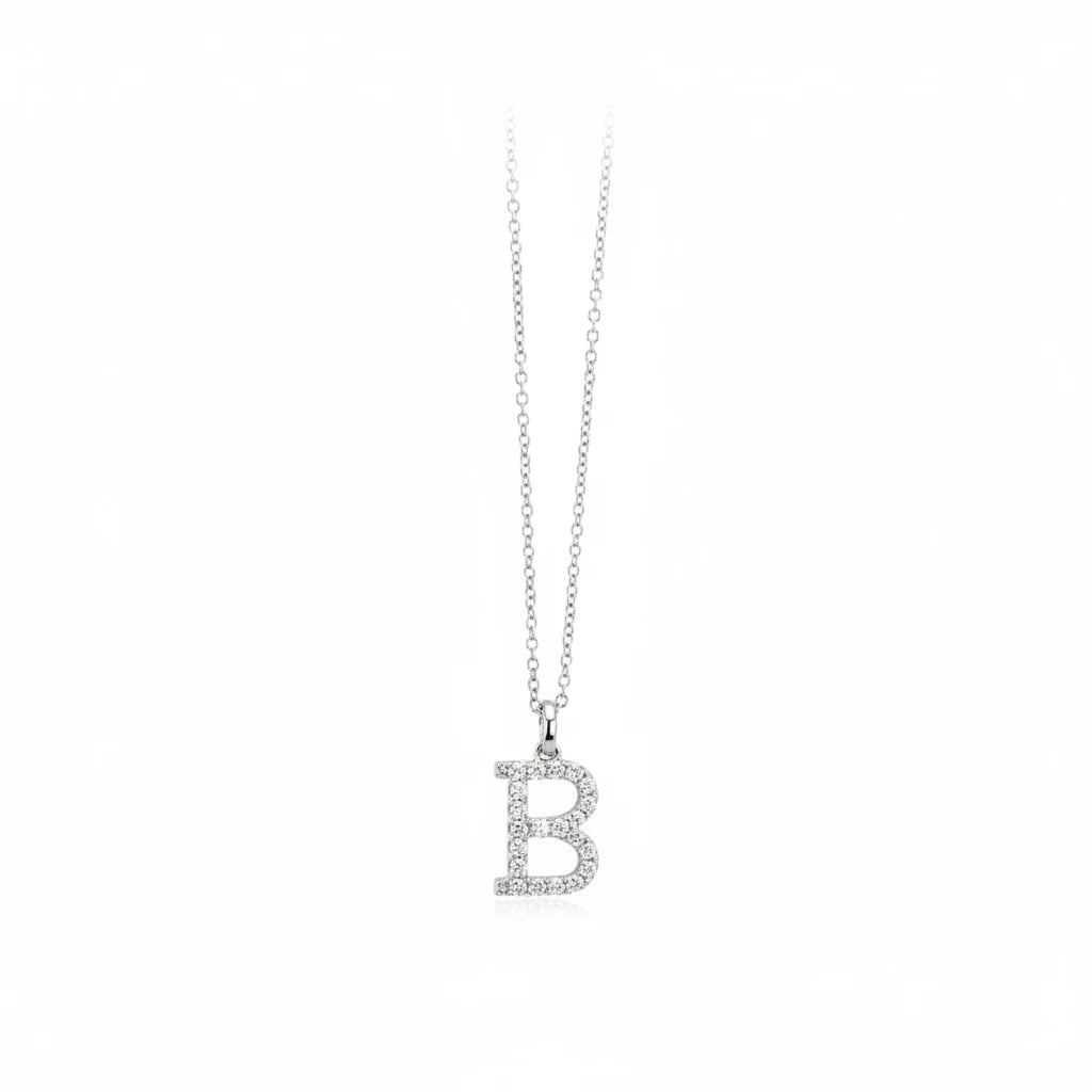 Collana In Argento Con Iniziale B Mabina Donna 553168B