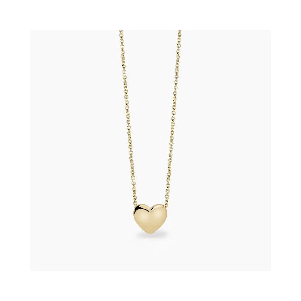 Collana In Argento Con Pendente Cuore Placcato Oro 18K Mabina Donna "Feeling" 553741