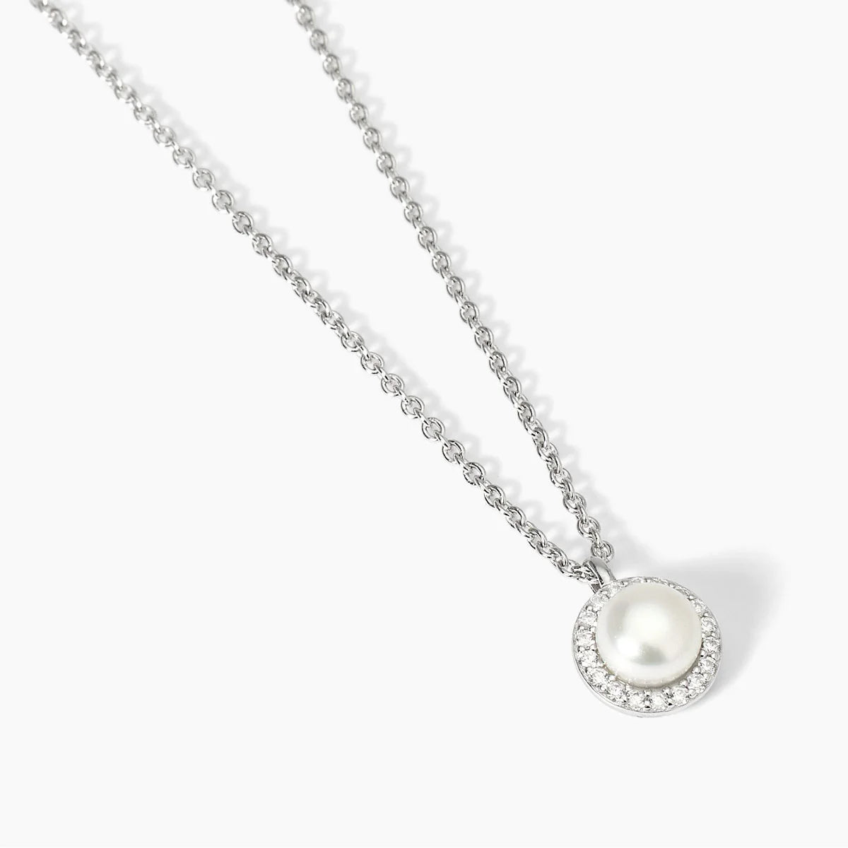 Collana In Argento Con Perla Coltivata E Zirconi Mabina Donna "Milanesienne" 553674