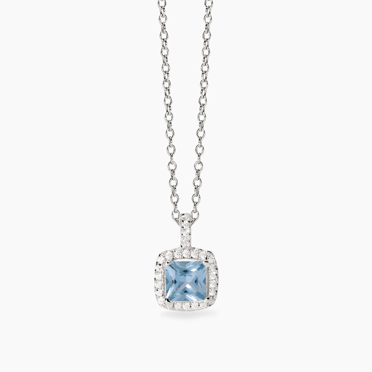 Collana In Argento Mabina Donna Con Acquamarina Sintetica "Cool Or Retrò?" 553786