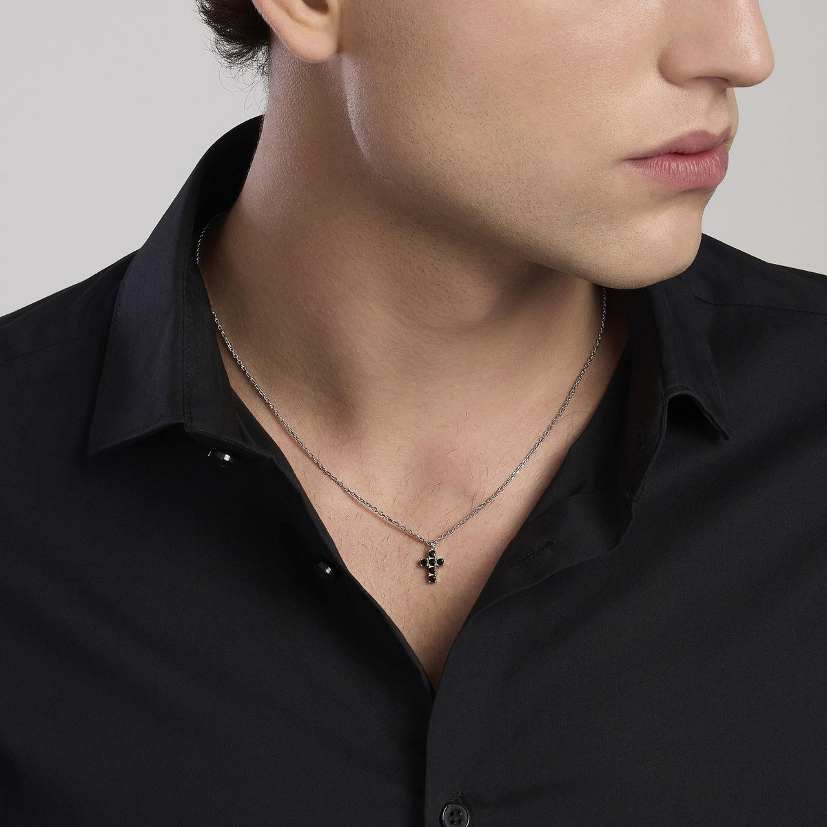 Collana In argento Con Croce Mabina Uomo "Mystical" 553676