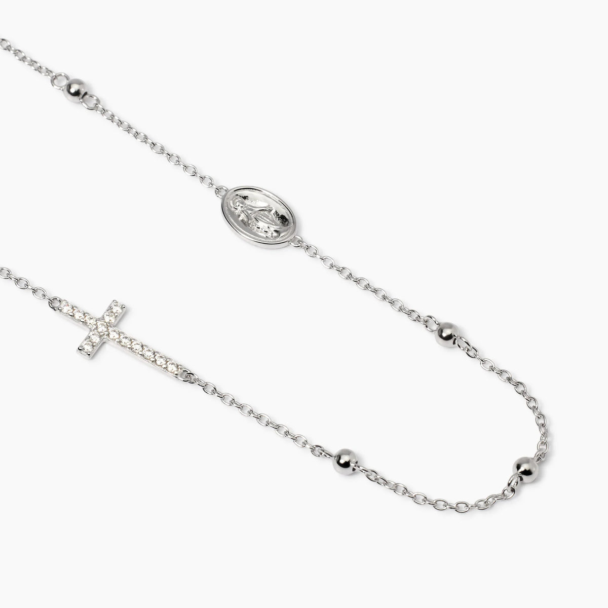 Collana Rosario In Argento Mabina Uomo Donna 553781