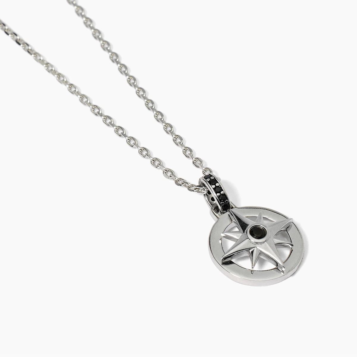 Collane In Argento Con Rosa Dei Venti Mabina Uomo "Journey" 553637