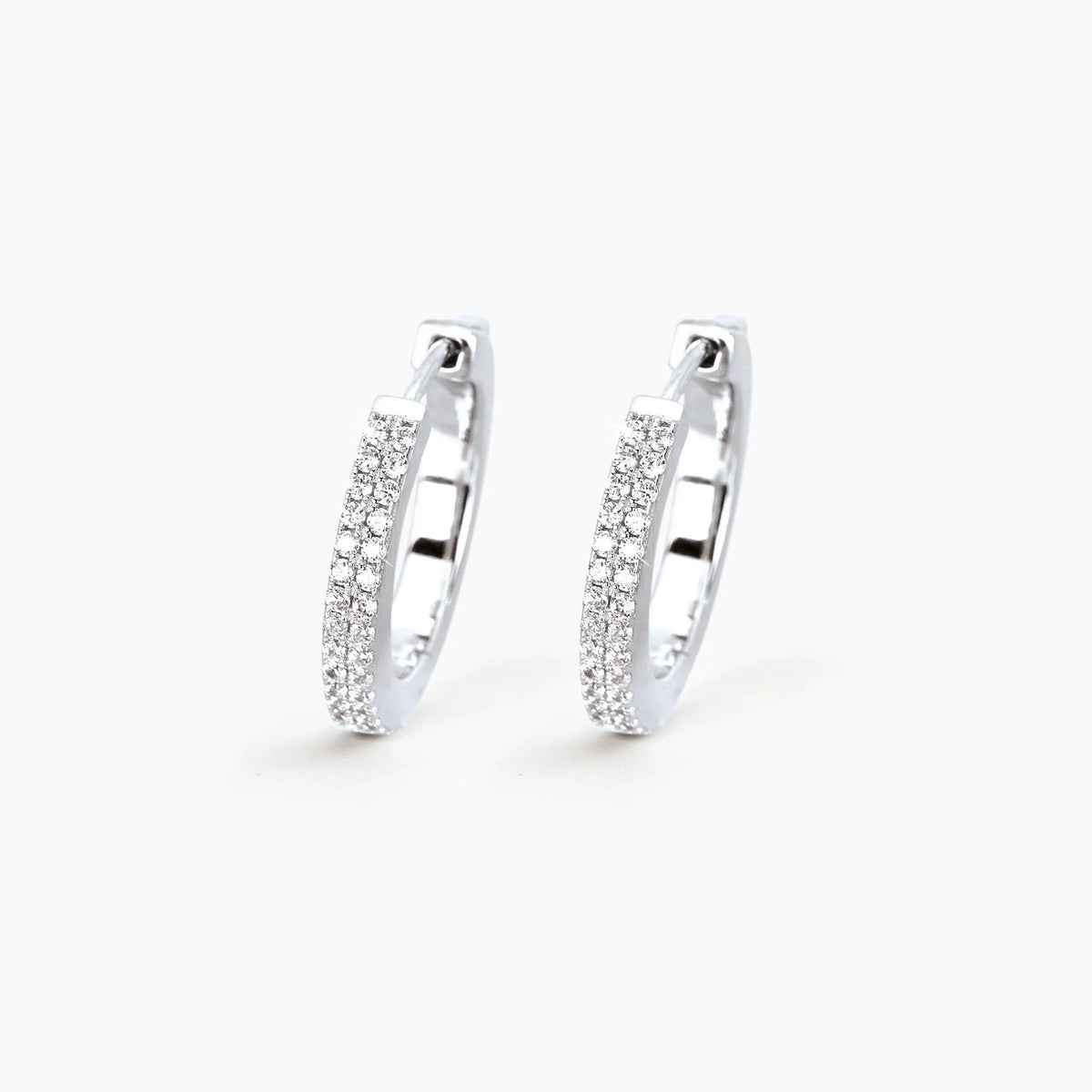 Orecchini A Cerchio Grande In Argento Con Zirconi Bianchi Mabina Donna "Elegant" 563137