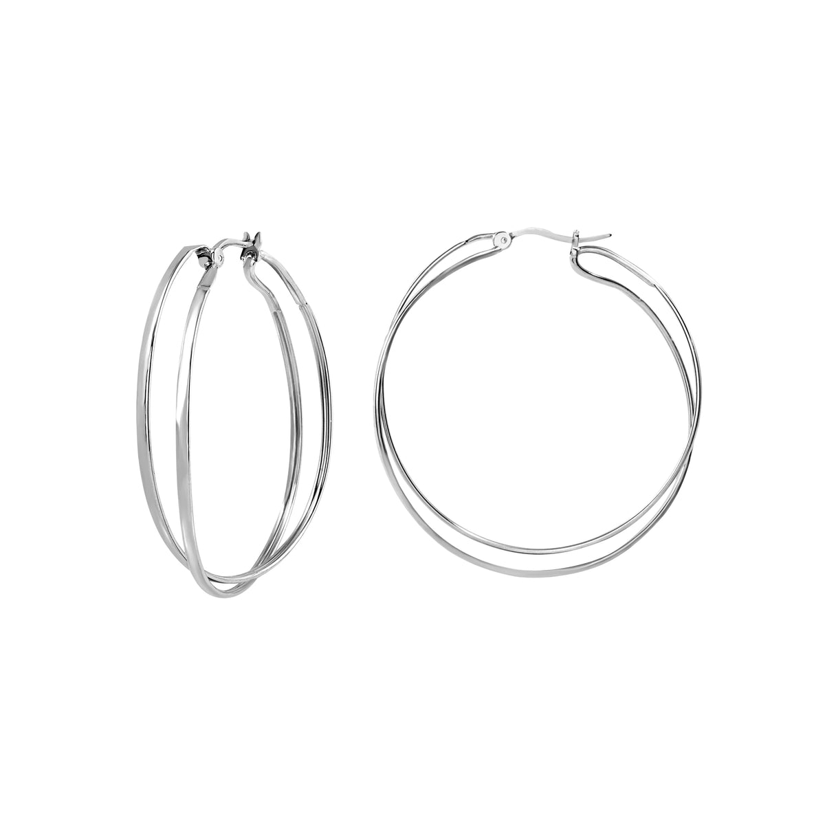 Orecchini A Cerchio In Acciaio Breil Donna "Lightline" TJ3675